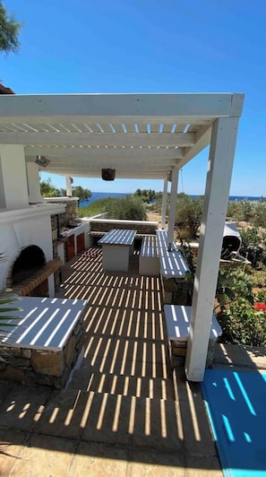 Terrace/patio - Stone house - private swimming pool (Ierapetra)