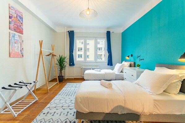 2 bedrooms, desk, iron/ironing board, free WiFi