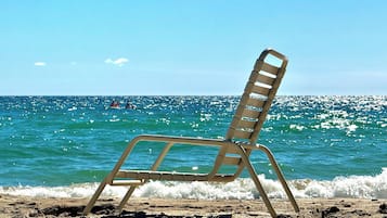 Sun loungers, beach towels