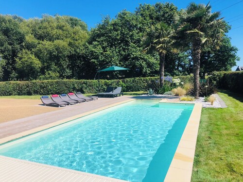 Golfe du Morbihan , A 5 mn de Vannes , Belle Maison Avec Piscine