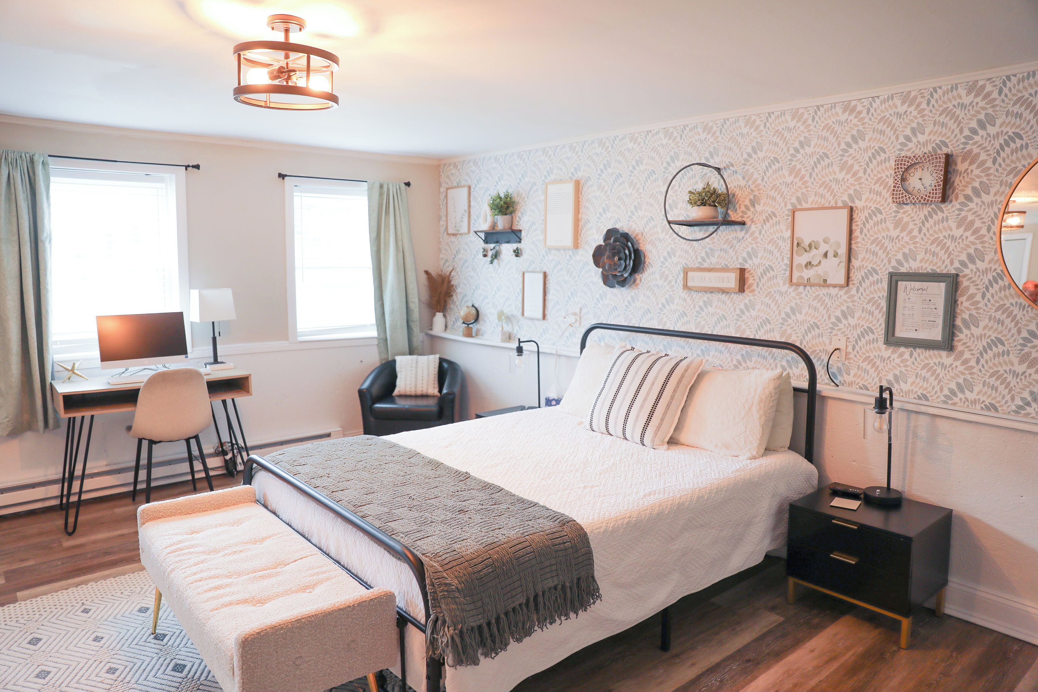 1 dormitori, escriptori, wifi i roba de llit 