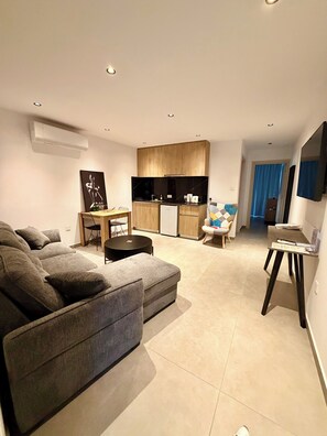 Superior Apartment, Balcony, City View | Living area - Living Boutique Apartments (Ayia Napa)