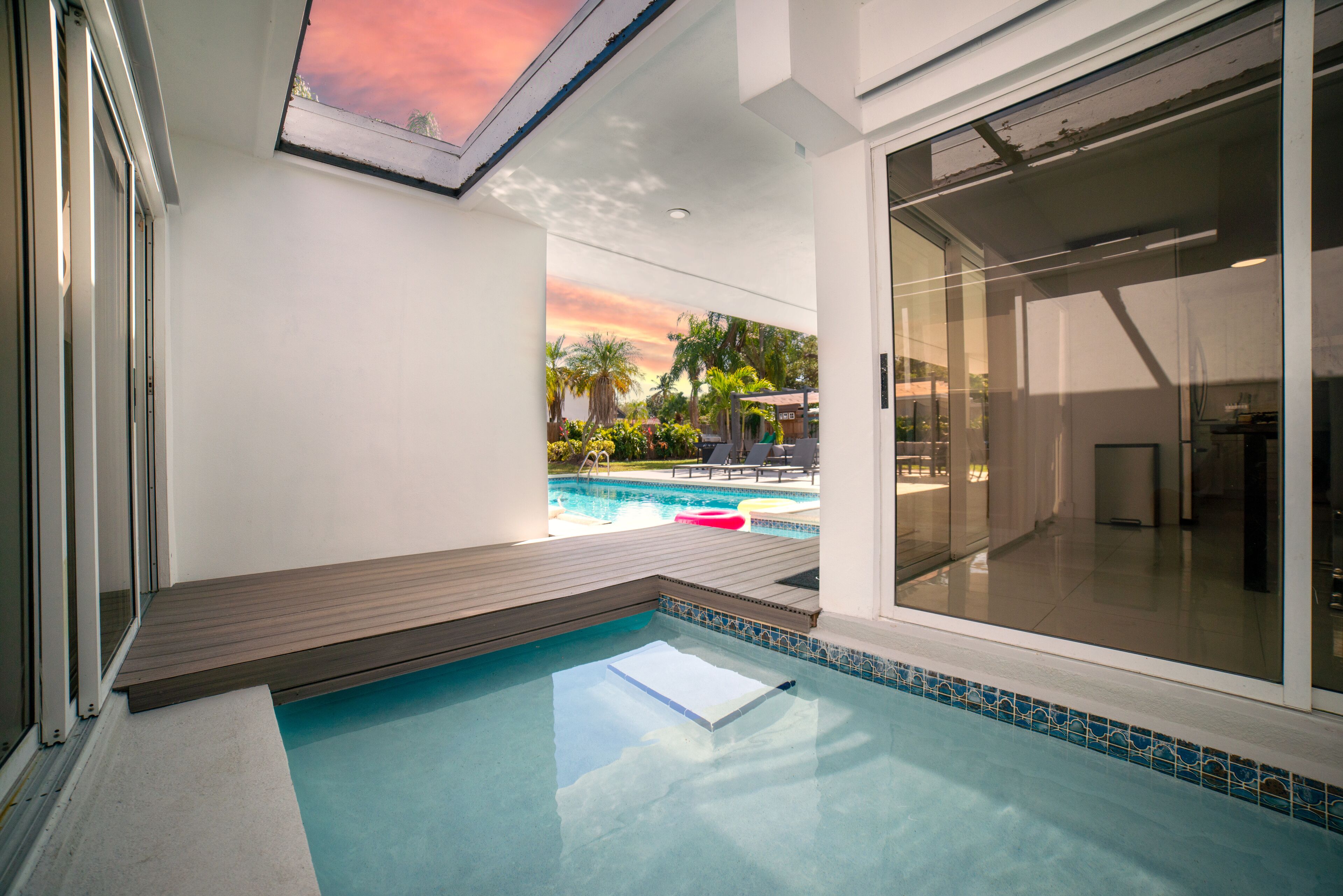 Una piscina climatizada