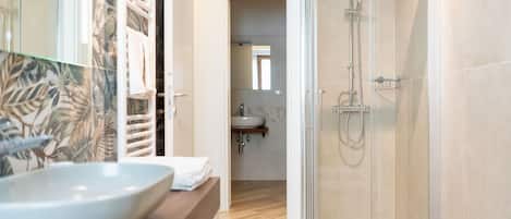 Hair dryer, towels