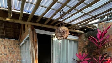 Comfort Double Room, Balcony, Garden View | Bathroom | Shower, towels, soap, toilet paper