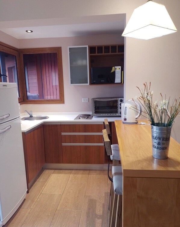 Réfrigérateur, micro-ondes, four, cafetière/bouilloire