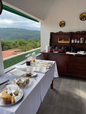 Frokostbuffé er inkludert hver dag