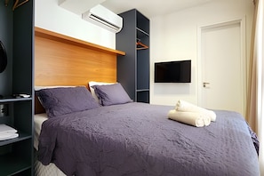公寓 | 1 多间卧室、防过敏的被褥、Select Comfort 床、办公桌