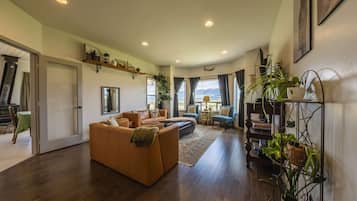 TV, fireplace, DVD player, offices