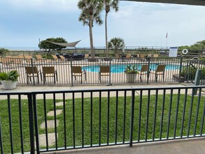 A heated pool - Oceanfront 3 bed condo with pool located at The Pelicans in Fernandina Beach (Fernandina Beach)