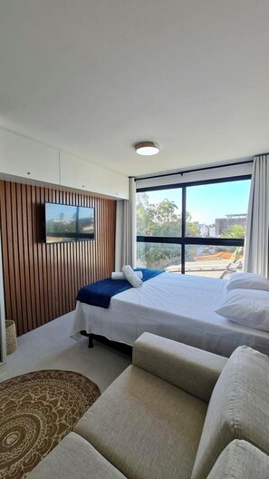 Lägenhet Superior - utsikt mot staden | 1 sovrum, skrivbord, arbetsyta för laptop och gratis wi-fi