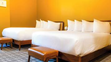 Premium bedding, free WiFi, bed sheets