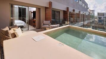 Suite, 1 letto king (Outdoor Private Pool) | Biancheria da letto di alta qualità, materassi Select Comfort