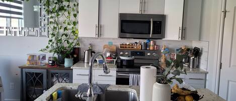 Microwave, oven, stovetop, dishwasher