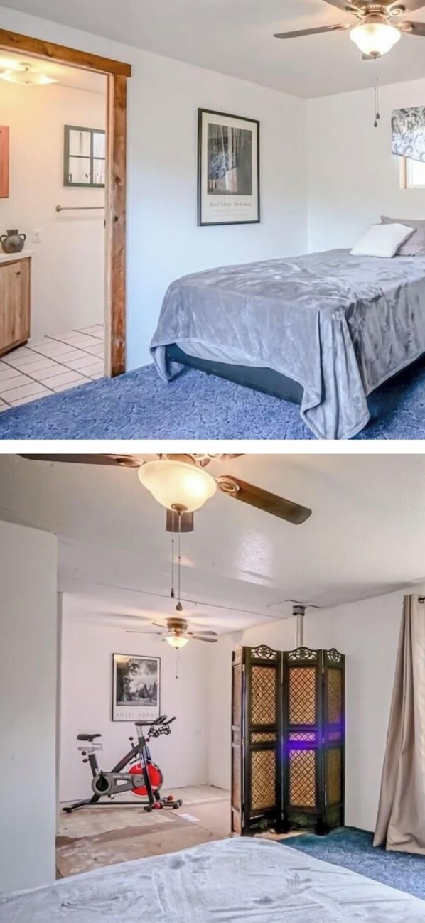 3 bedrooms, in-room safe, iron/ironing board, bed sheets