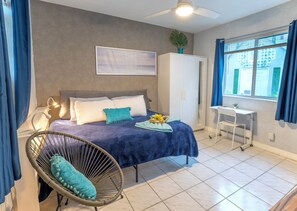 1 多间卧室、熨斗/熨衣板、WiFi、床单