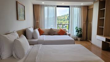 Family Double Room, 2 Bedrooms, Hill View | In-room safe, desk, blackout drapes, free WiFi