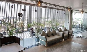Sitteområde i lobbyen