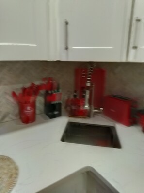 Fridge, microwave, oven, stovetop - Charming house in Brooklyn with WiFi, AC for up to three people in living room (Brooklyn)