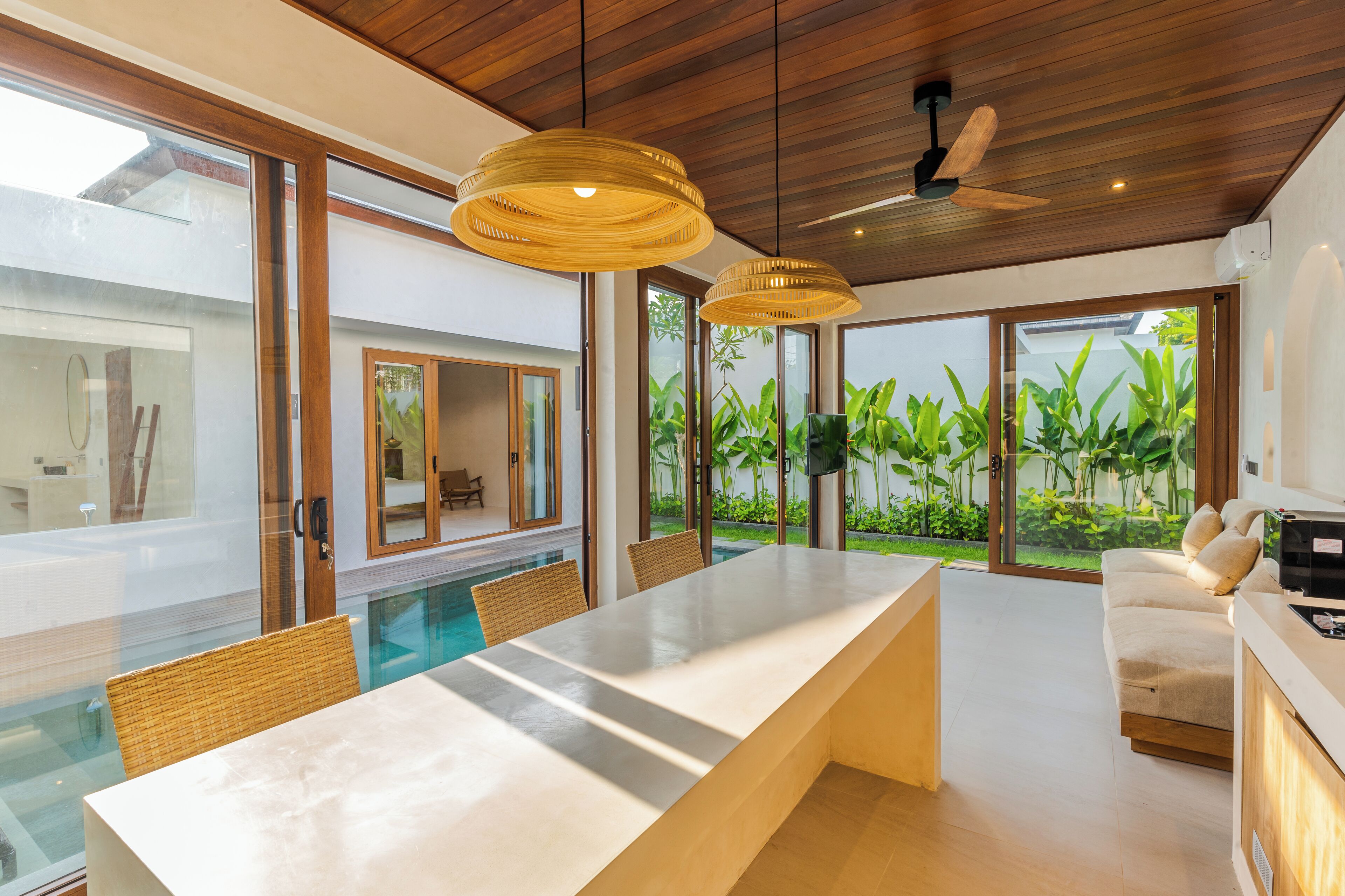 Villa, 1 Bedroom, Non Smoking, Private Pool | Living area | Flat-screen TV