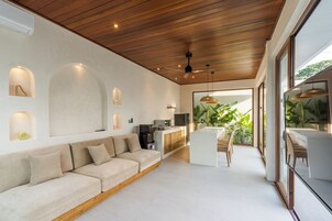 Villa, 1 Bedroom, Non Smoking, Private Pool | Private kitchen | Fridge, microwave, cookware/dishes/utensils