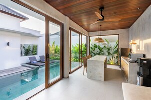Villa, 1 Bedroom, Non Smoking, Private Pool | Private kitchen | Fridge, microwave, cookware/dishes/utensils