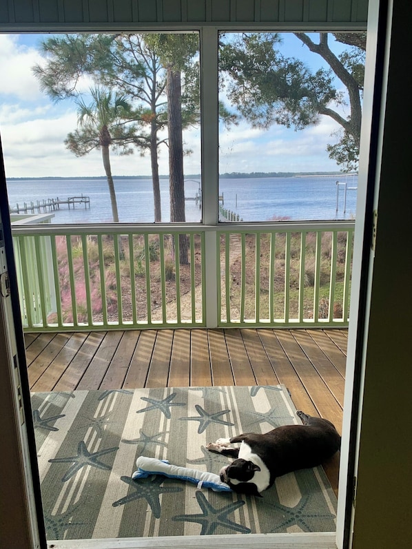 Interior - Bayfront Ochlocknee Bay/Ocean View/Boat Dock 1-bedroom home top floor 2nd floor (Panacea)