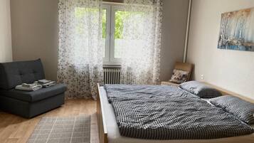 1 sovrum, strykjärn/strykbräda, gratis wi-fi och sängkläder