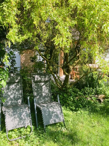 'Ferienhaus Urwald' mit privater Terrasse und Sauna, Garten und Wi-Fi