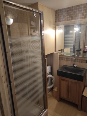 Shower, hair dryer