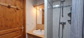 Shower, hair dryer