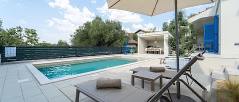 A heated pool