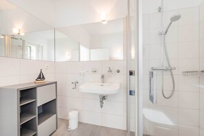 Shower, hair dryer