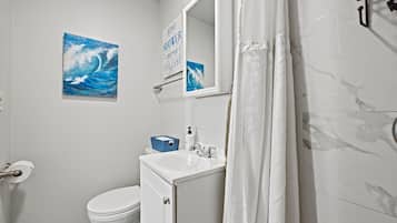Hair dryer, towels