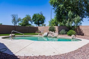 A heated pool