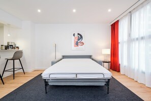 Studio, tupakointi kielletty | Pimennysverhot, silitysrauta/-lauta, ilmainen Wi-Fi