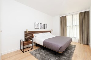 Apartemen, 1 kamar tidur, Bebas Asap Rokok | Tirai kedap cahaya, setrika/meja setrika, dan Wi-Fi gratis