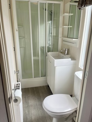 Shower, toilet paper