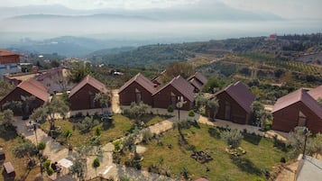 Vue depuis lâhĂ©bergement