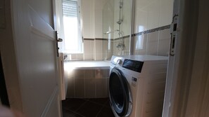 Towels, soap, toilet paper