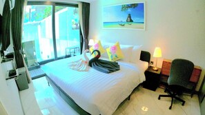 Apartment, 1 Schlafzimmer, barrierefrei, Balkon | 1 Schlafzimmer