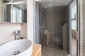 Shower, hair dryer