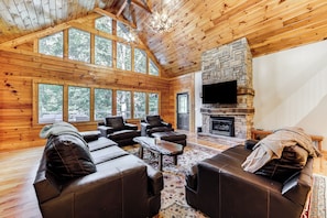 Interior - Luxe Smoky Mountains Cabin w/ Hot Tub & Views! (Waynesville)
