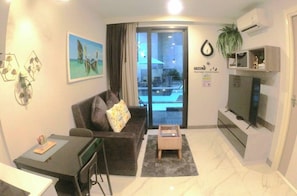 Apartment, 1 Bedroom, Accessible, Balcony | Living area - B206 - 1 Bdr Condo With Pool Access Ao Nang Beach (Krabi)