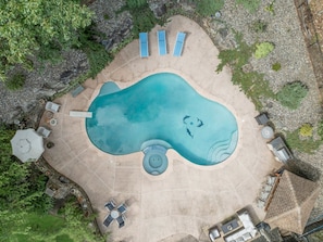 Una piscina riscaldata