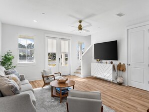 House, Multiple Beds, Patio (Coastal Haven A - No Pets Allowed) | Living area | 42-inch TV with digital channels