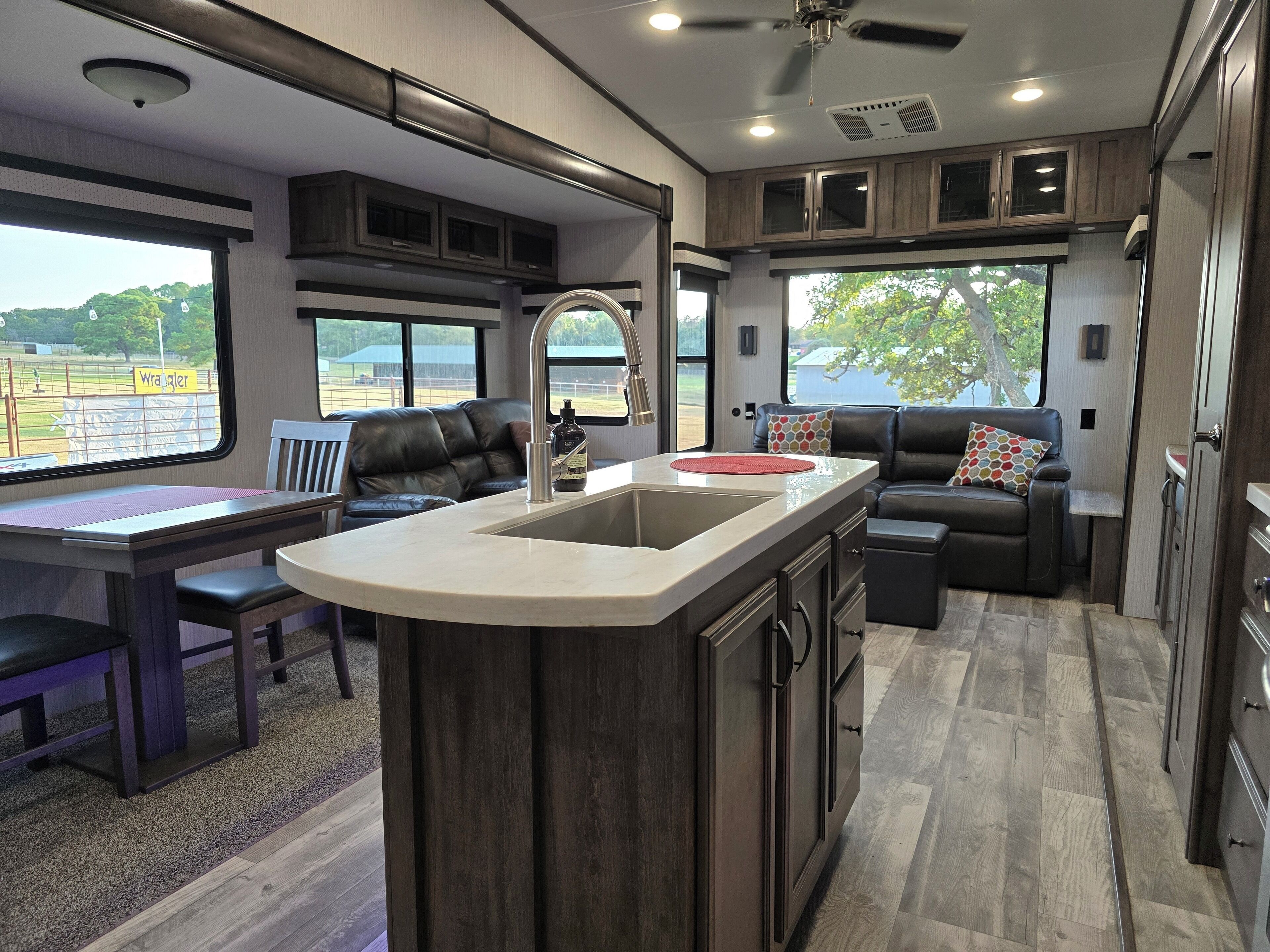 Uitzicht vanuit accommodatie