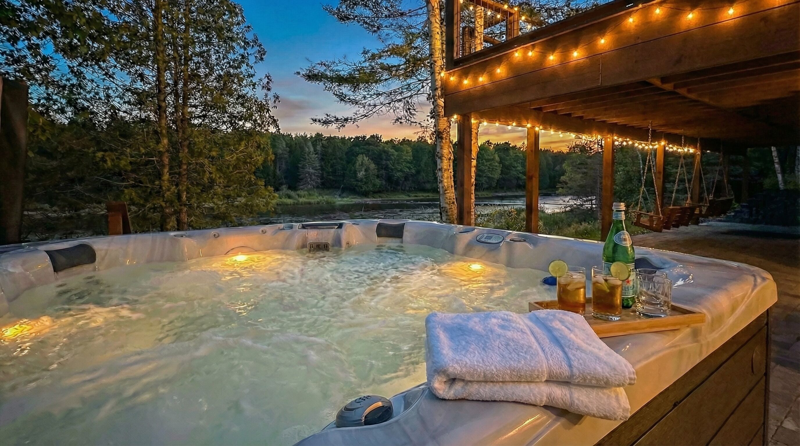 Bain à remous extérieur