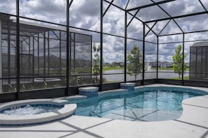 A heated pool - Last Minute Disney! Private Pool, Hot Tub & Themed Bedrooms. Book Now! #119687 (Orlando)