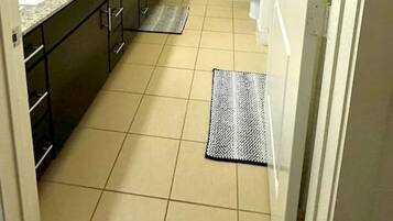 Hair dryer, soap, shampoo